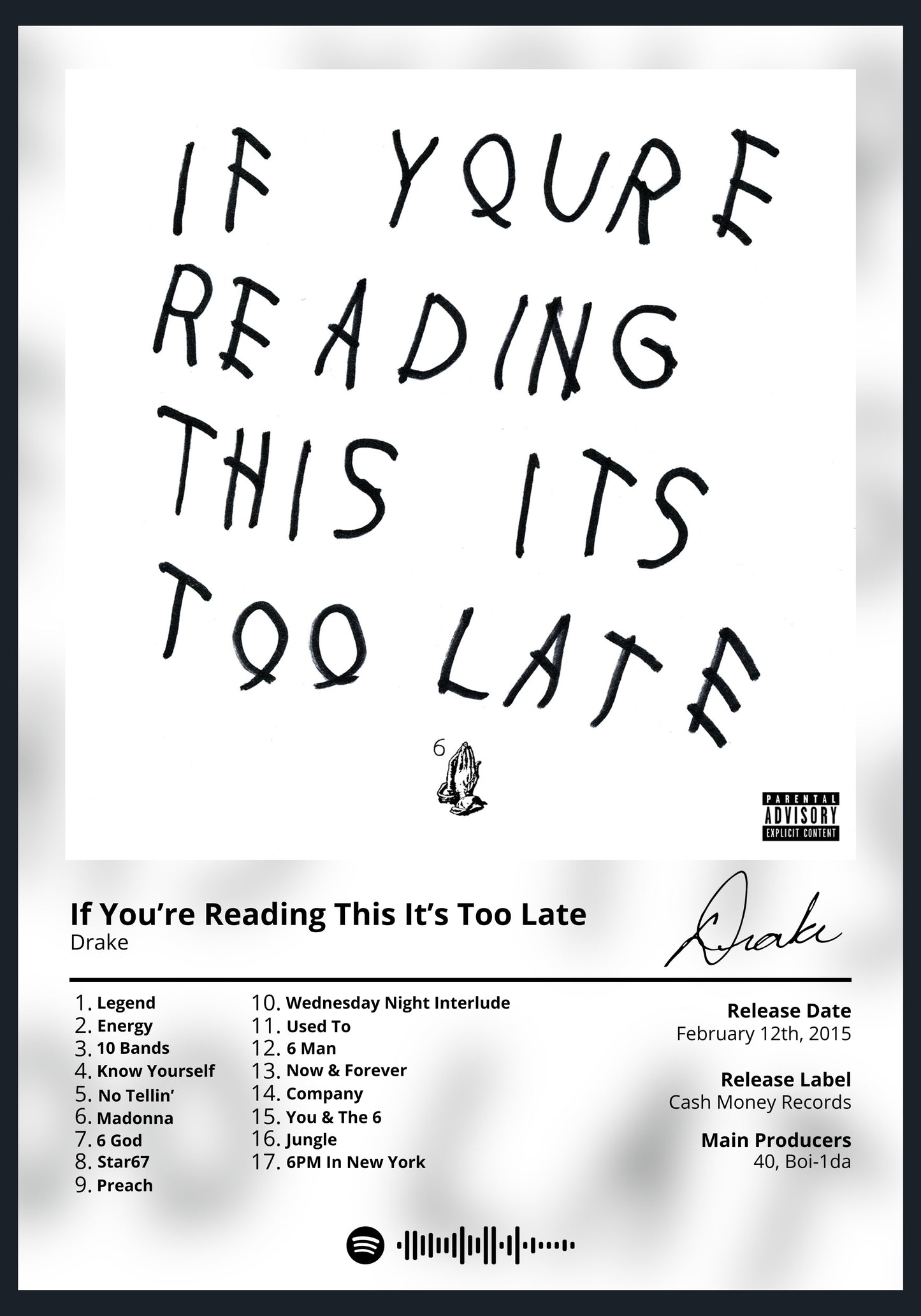 Drake - If You're Reading This It's Too Late