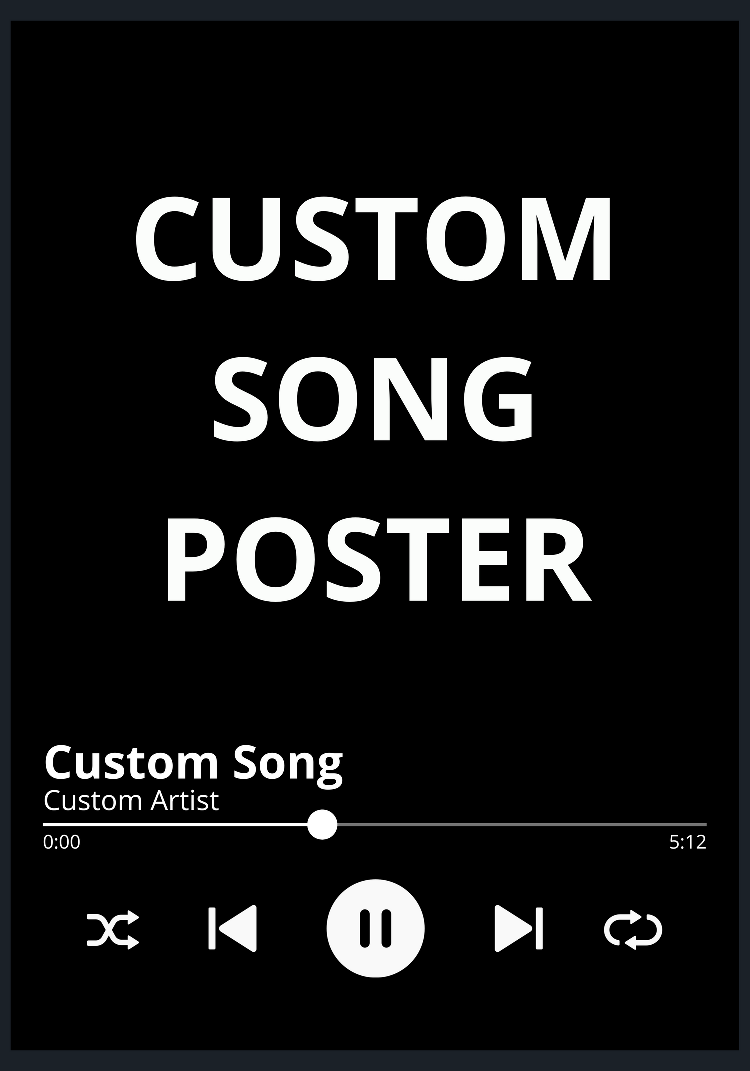 Custom Song Poster