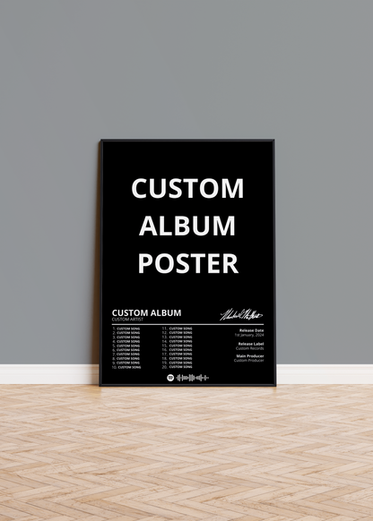 Custom Album Poster