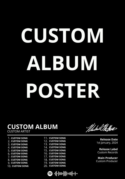 Custom Album Poster