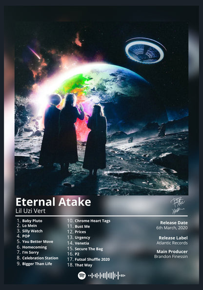 Lil Uzi Vert Eternal Atake album poster wall art