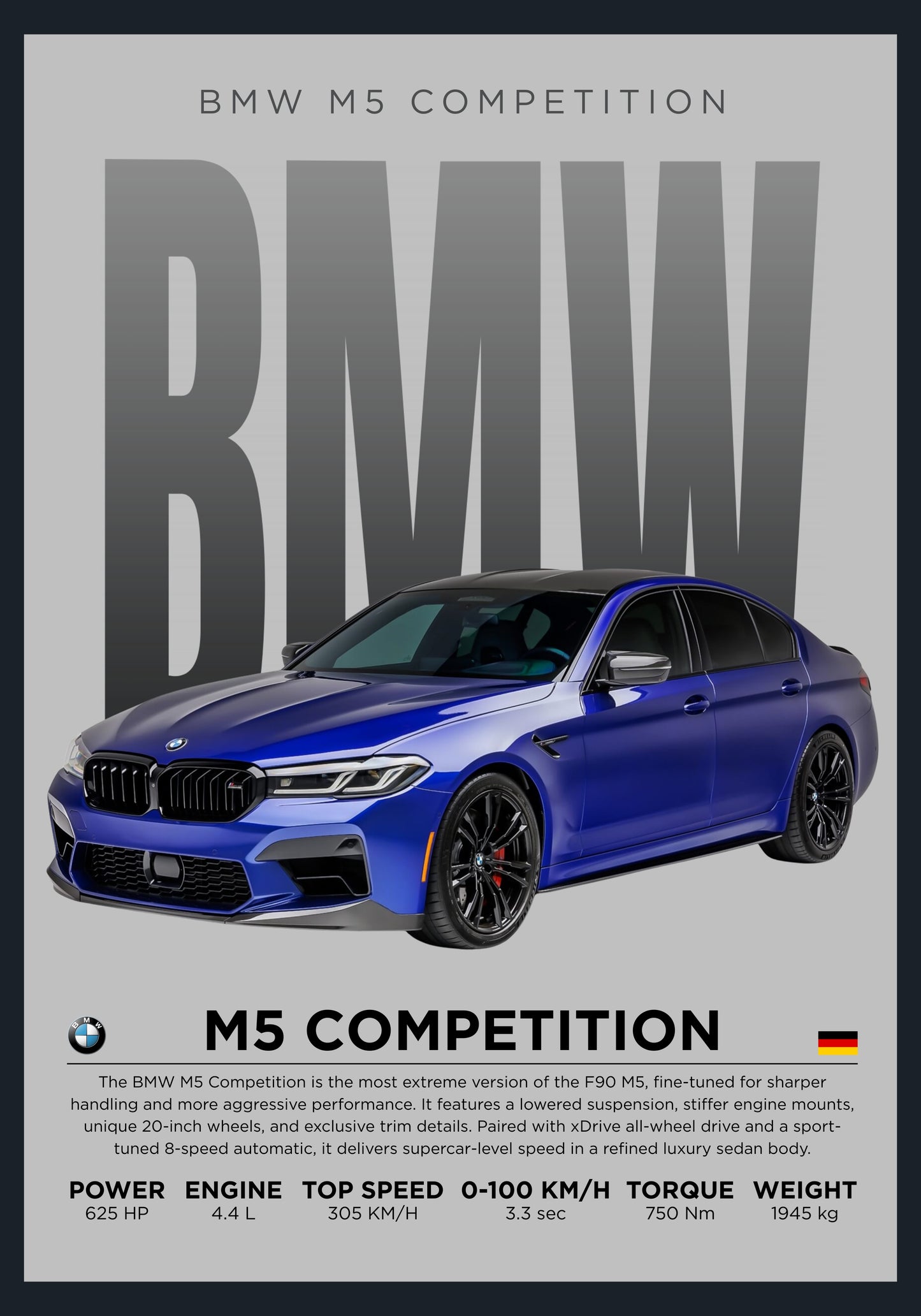 Blue M5 Competition