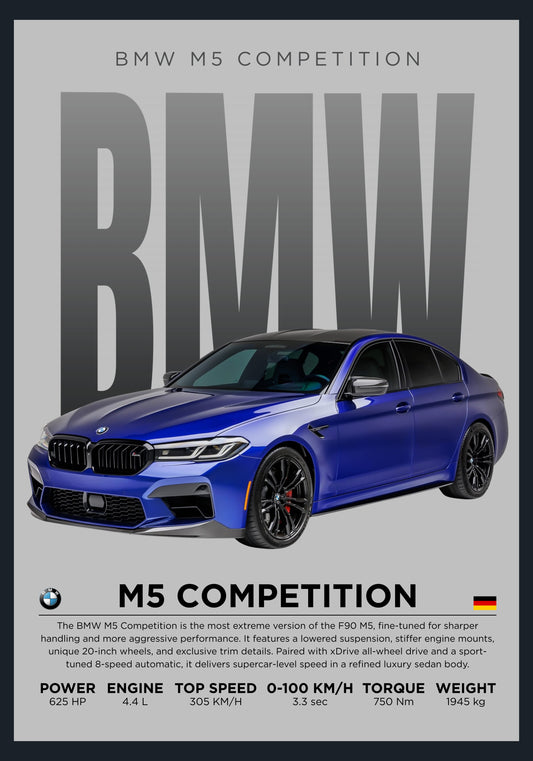 Blue M5 Competition