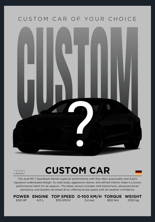 Custom Car Poster