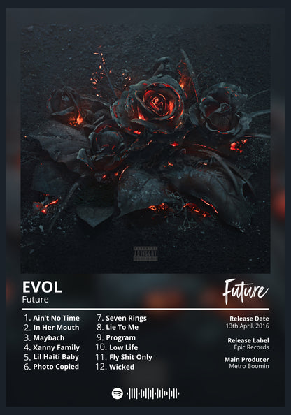 Future EVOL album poster wall art
