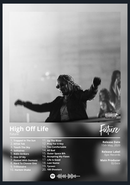 Future High Off Life album poster wall art