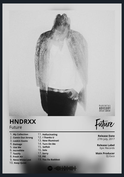 Future HNDRXX album poster wall art