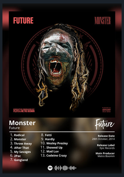 Future Monster album poster wall art