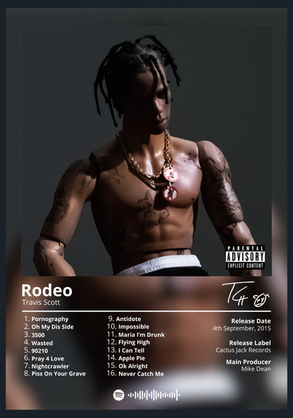 Travis Scott Rodeo album poster wall art