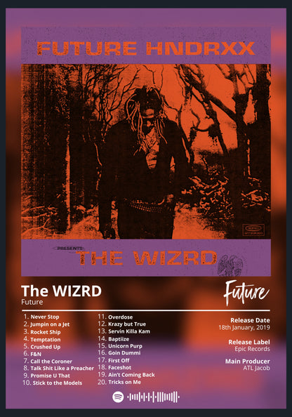 Future The WIZRD album poster wall art